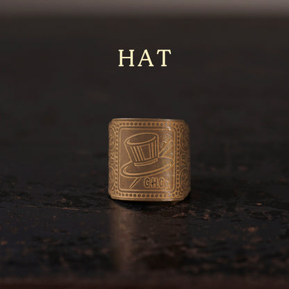 CIGAR TAG RING "BRASS"