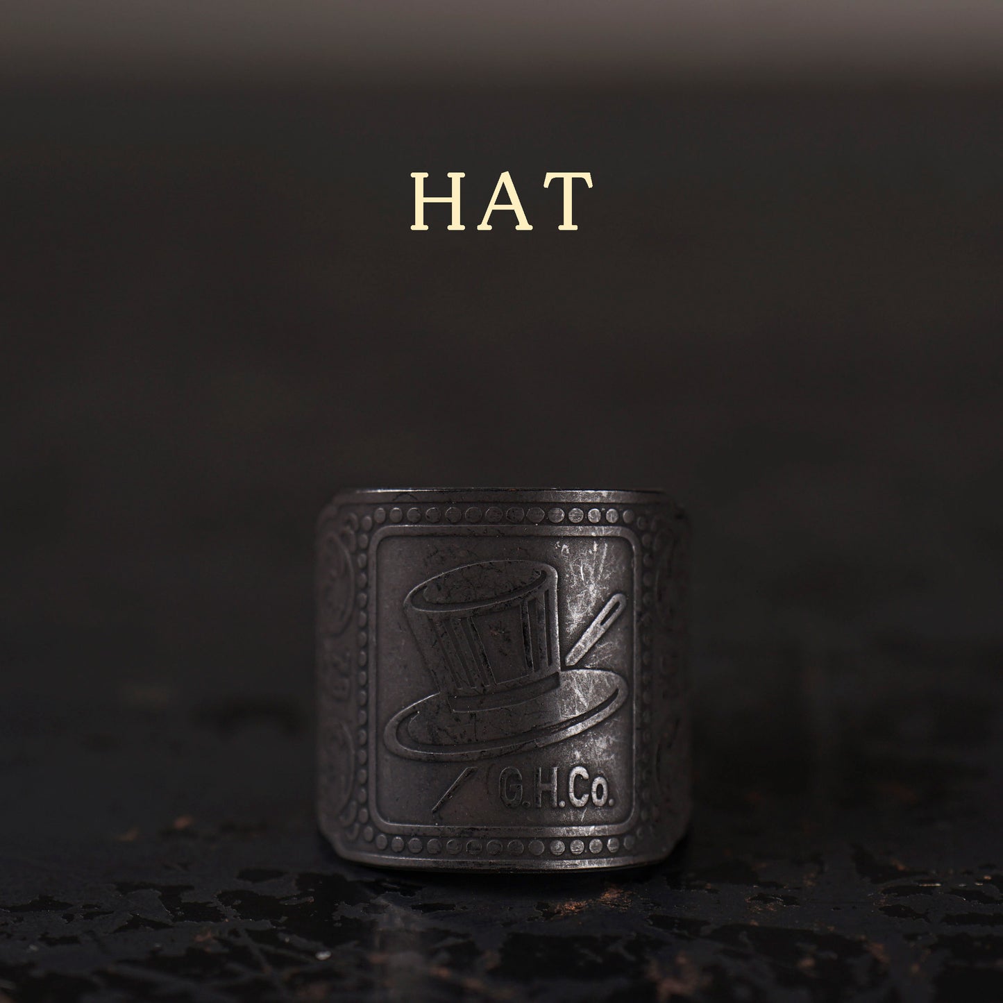 CIGAR TAG RING "BLACK"