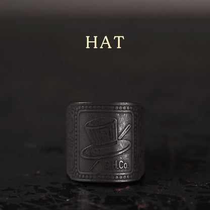 CIGAR TAG RING "BLACK"