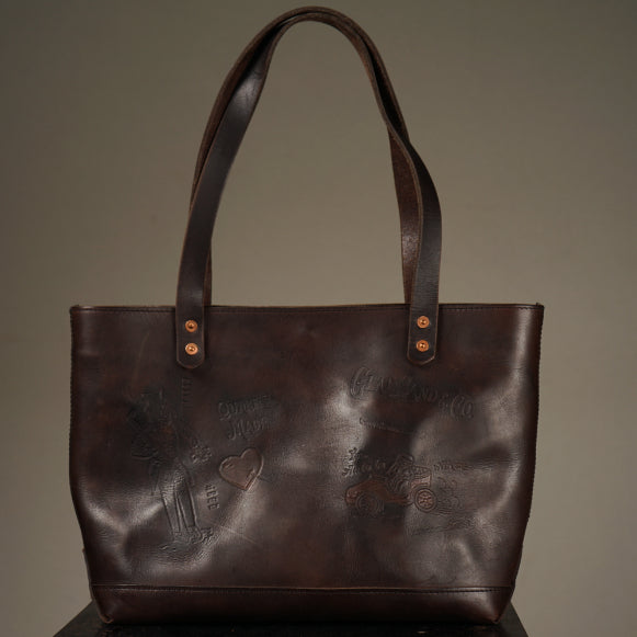 RESTOCK】LEATHER TRAVEL TOTE BAG 