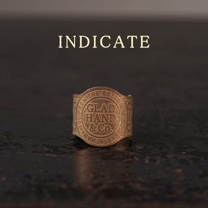 CIGAR TAG RING "BRASS"