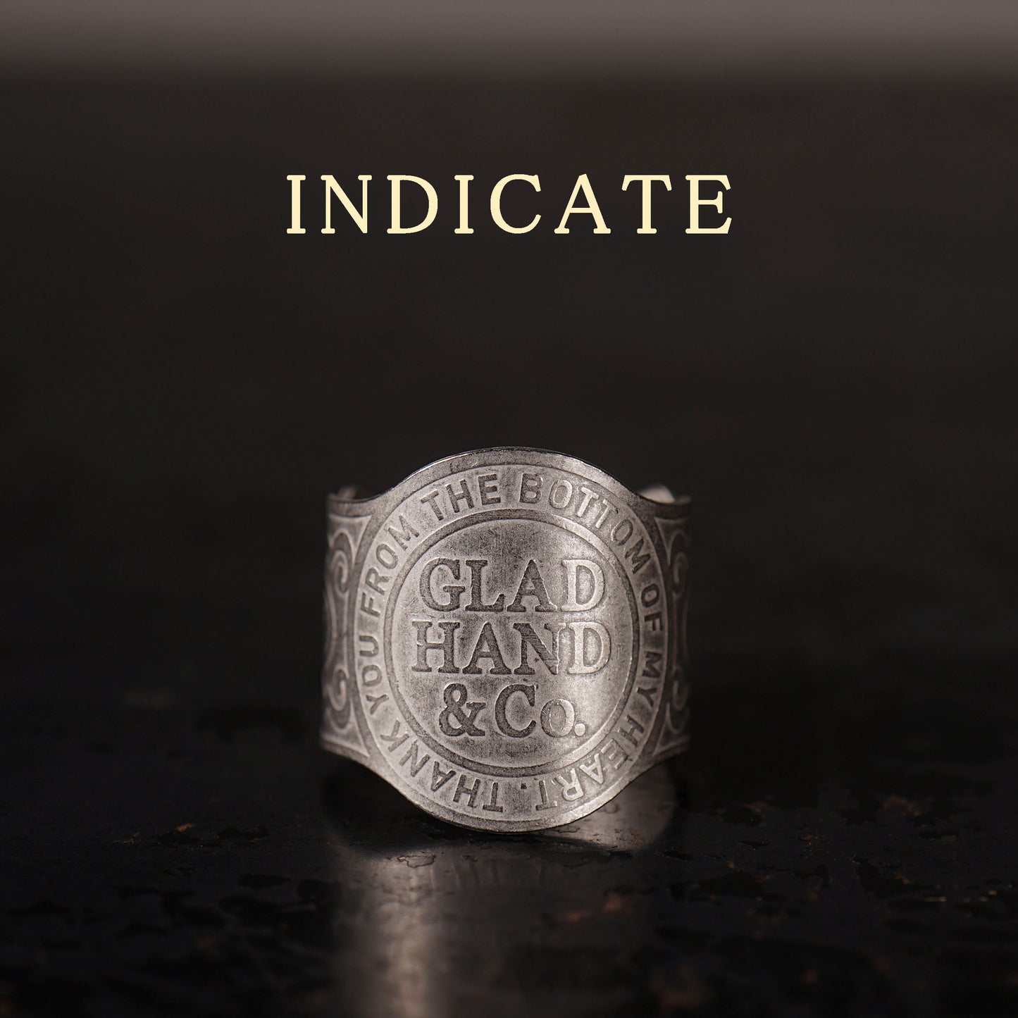 CIGAR TAG RING "SILVER"