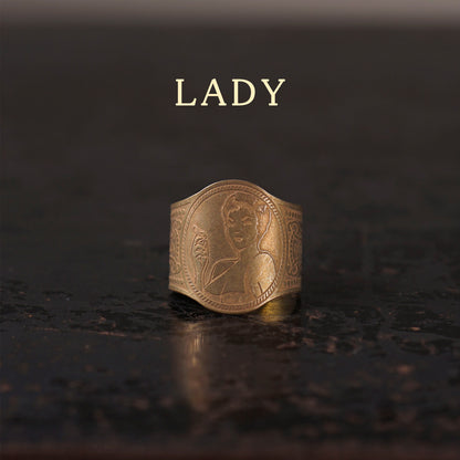 CIGAR TAG RING "BRASS"