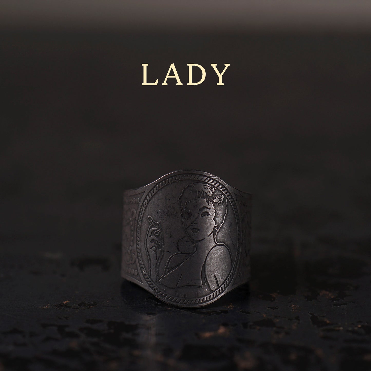 CIGAR TAG RING "BLACK"