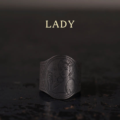 CIGAR TAG RING "BLACK"