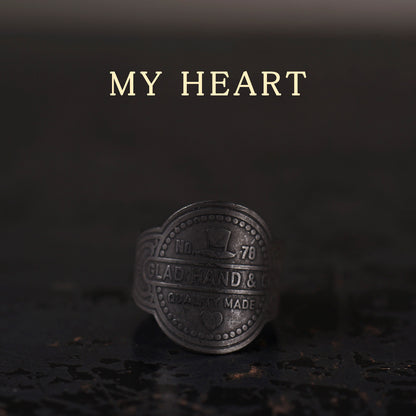 CIGAR TAG RING "BLACK"