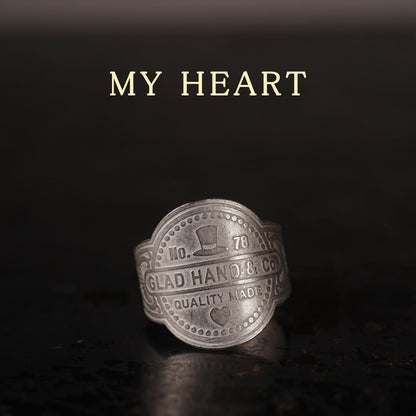 CIGAR TAG RING "SILVER"