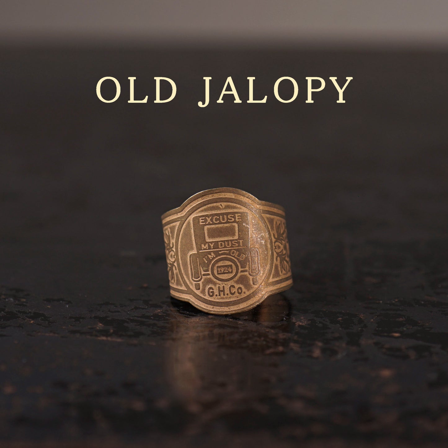 CIGAR TAG RING "BRASS"