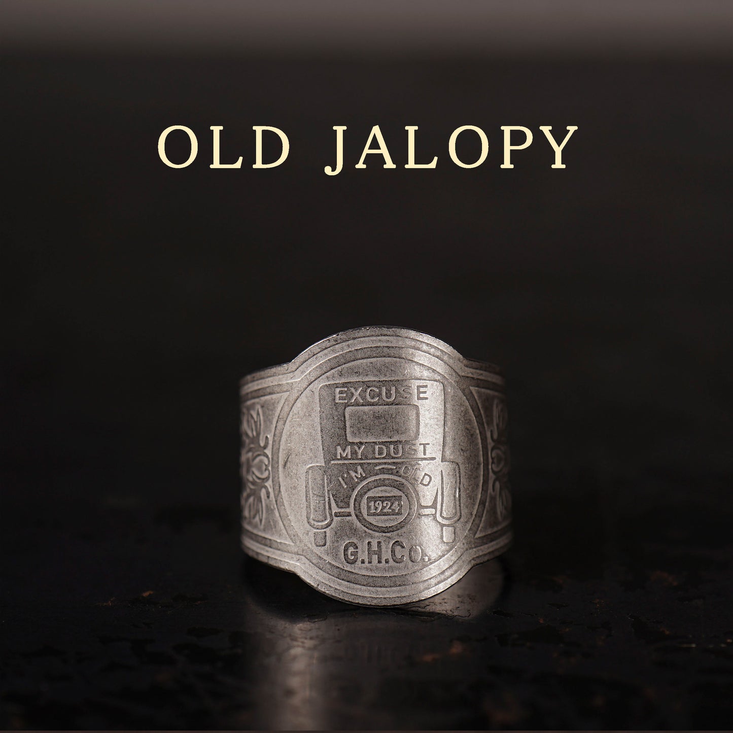 CIGAR TAG RING "SILVER"