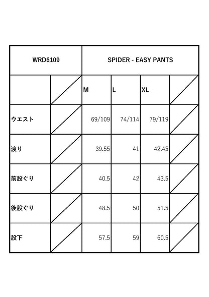 SPIDER - EASY PANTS / WRD6109 GLADHAND / グラッドハンド
