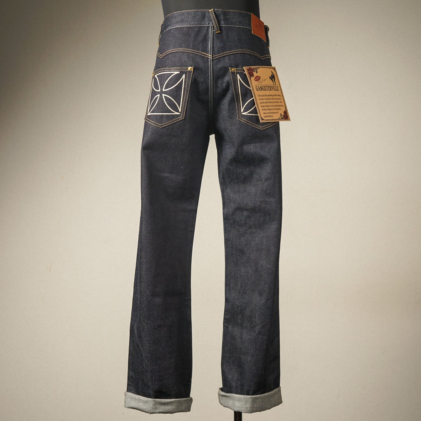 THUG - DENIM IRON CROSS / GSV9902