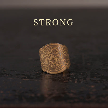 CIGAR TAG RING "BRASS"