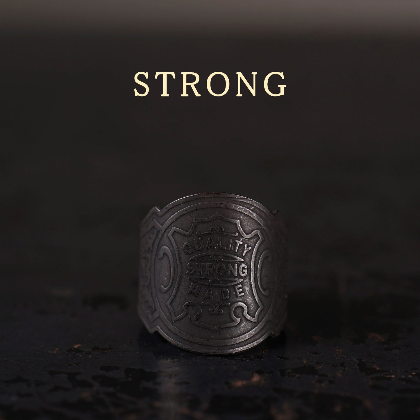 CIGAR TAG RING "BLACK"