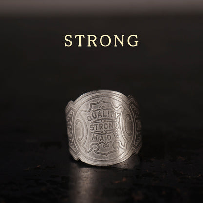 CIGAR TAG RING "SILVER"