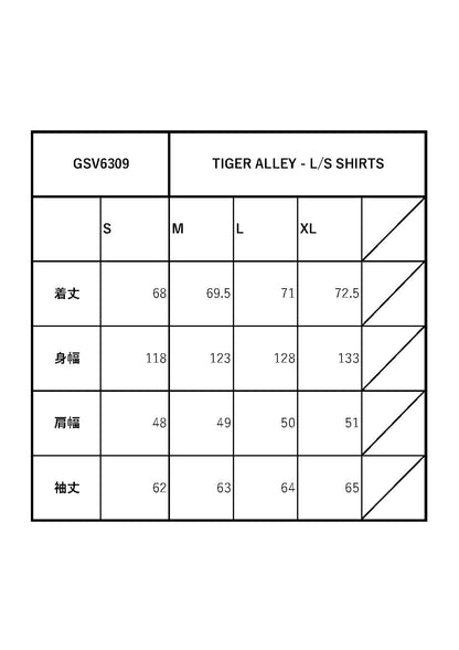 TIGER ALLEY - L/S SHIRTS / GSV6309