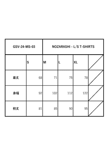 NOZARASHI - L/S T-SHIRTS / GSV-24-MS-03