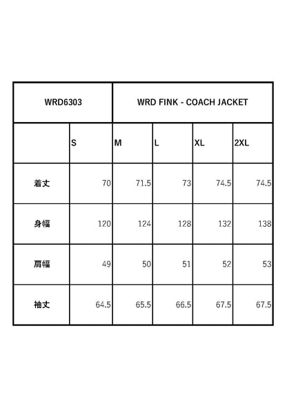 WRD FINK - COACH JACKET / WRD6303