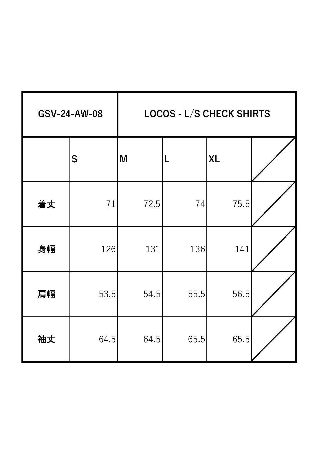 LOCOS - L/S CHECK SHIRTS / GSV-24-AW-08