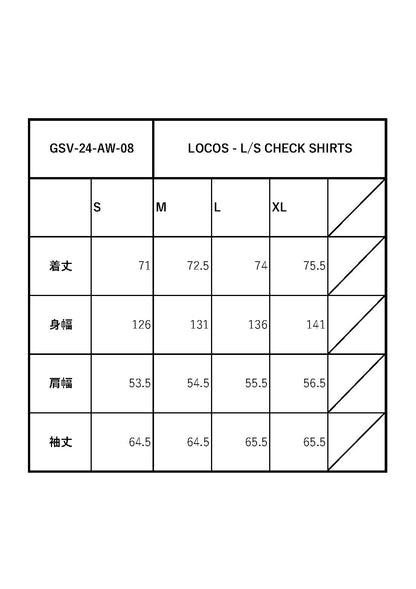 LOCOS - L/S CHECK SHIRTS / GSV-24-AW-08