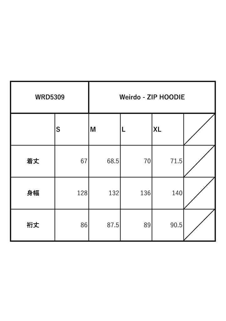 Weirdo - ZIP HOODIE / WRD5309
