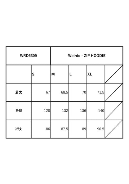 Weirdo - ZIP HOODIE / WRD5309