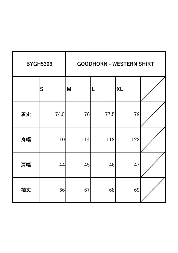 GOODHORN - WESTERN SHIRT / BYGH5306