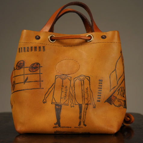 LEATHER PURSE BAG "GLAD POSTALS"【vasco × GLADHAND】