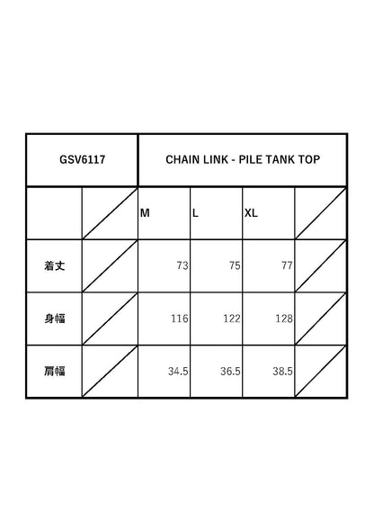 CHAIN LINK - PILE TANK TOP / GSV6117 GLADHAND / グラッドハンド
