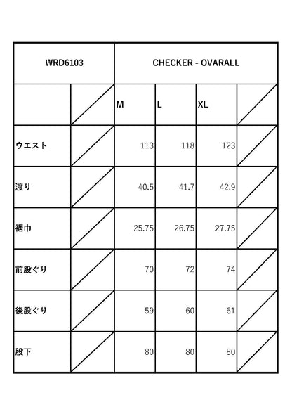 CHECKER - OVERALL / WRD6103 GLADHAND