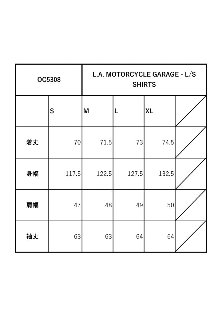 L.A. MOTORCYCLE GARAGE - L/S SHIRTS / OC5308