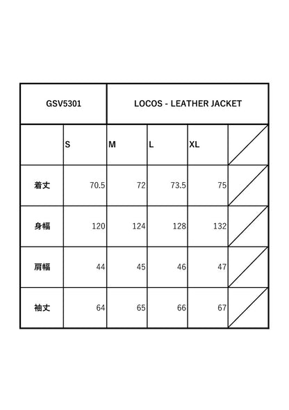 LOCOS - LEATHER JACKET / GSV5301