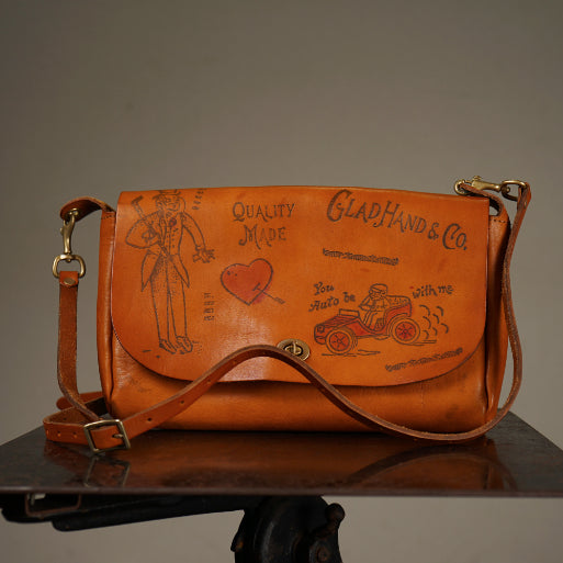 LEATHER 3WAY CLUTCH BAG "GLAD POSTALS"【vasco × GLADHAND】