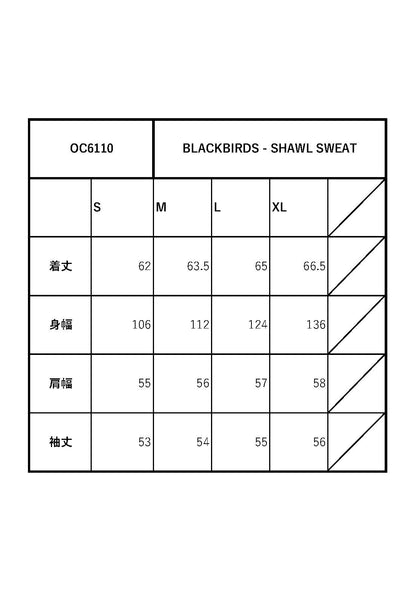 BLACKBIRDS - SHAWL SWEAT / OC6110