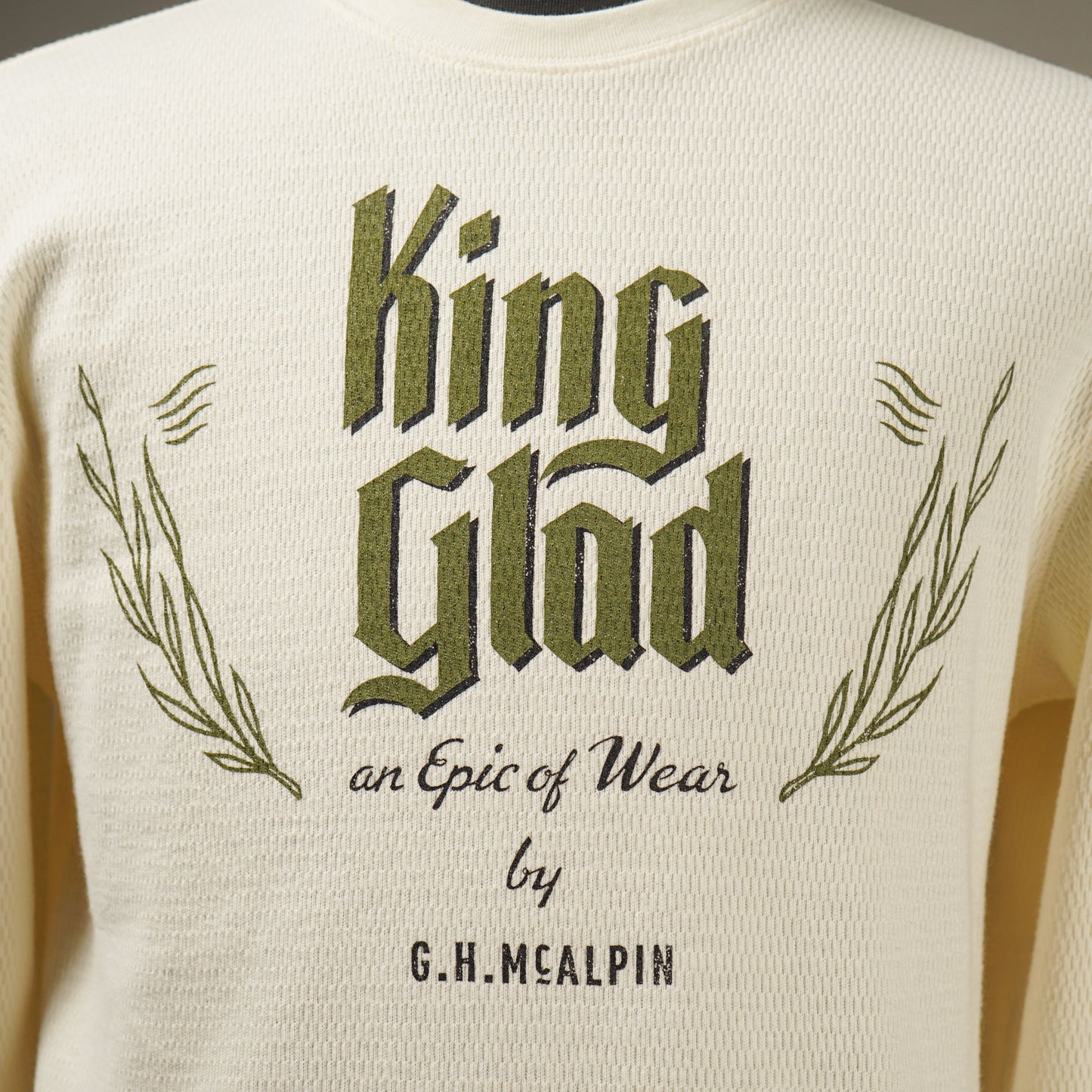 KING GLAD - L/S WAFFLE T-SHIRTS / BYGH5117