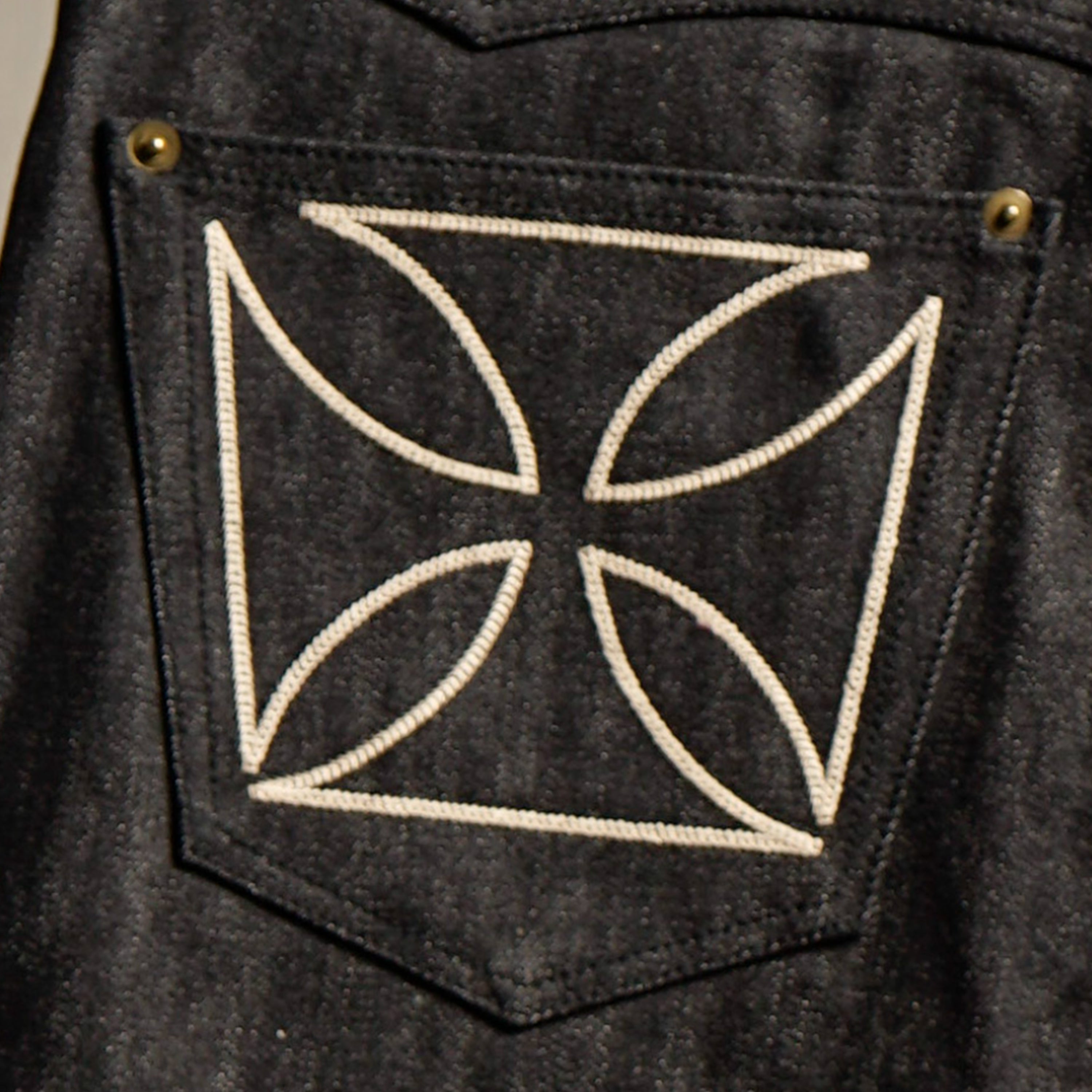 THUG - WIDE DENIM IRON CROSS / GSV9904 – GLADHAND & Co.