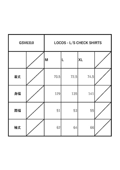 LOCOS - L/S CHECK SHIRTS / GSV6310