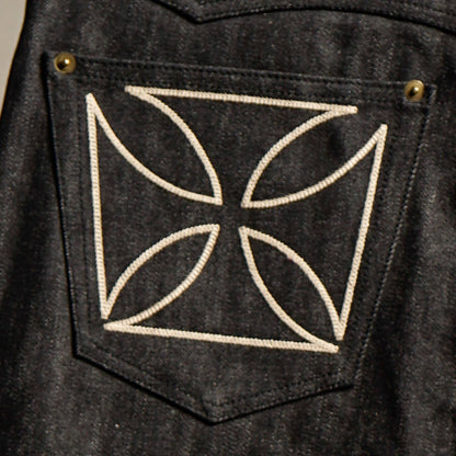 THUG - DENIM IRON CROSS / GSV9902