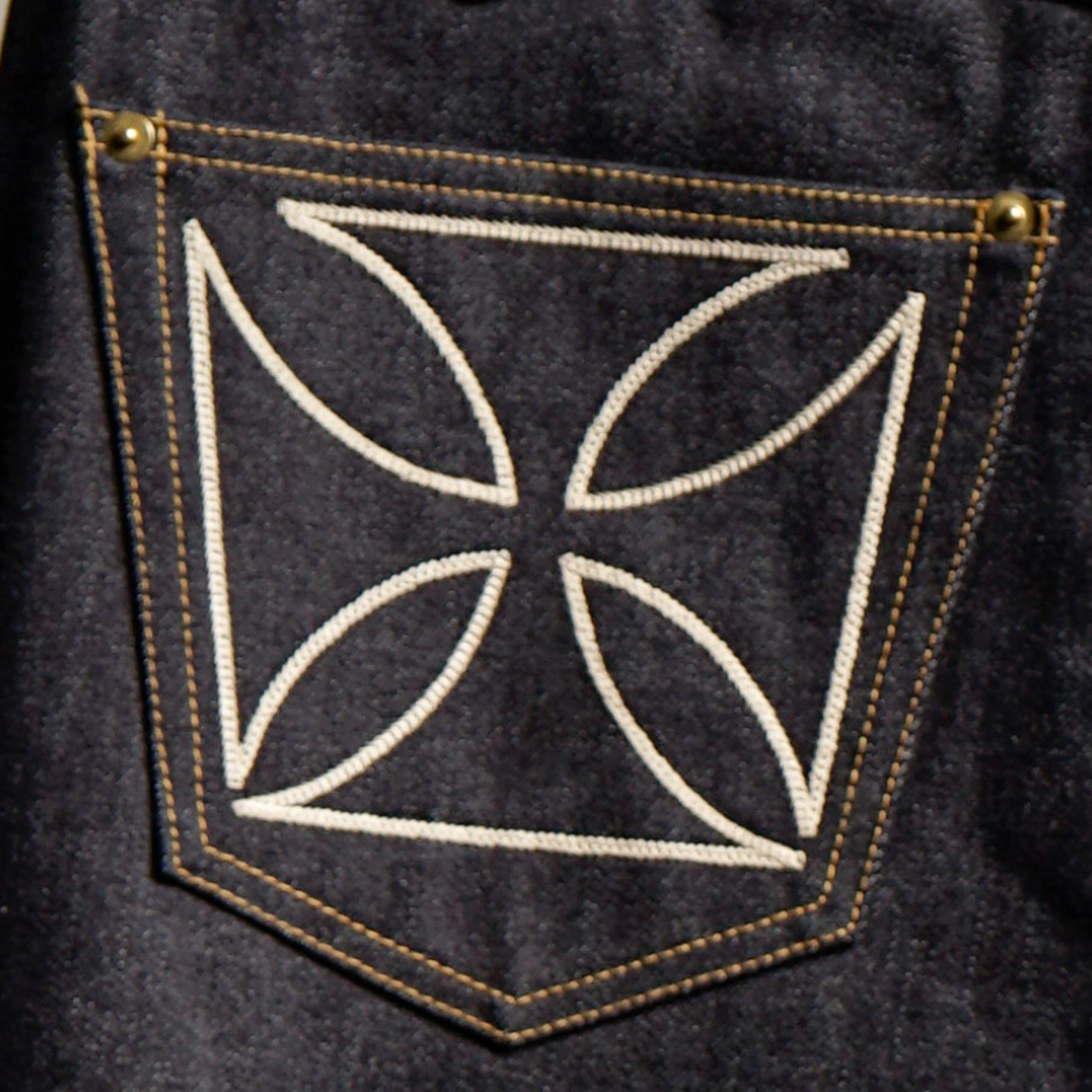 THUG - WIDE DENIM IRON CROSS / GSV9904 – GLADHAND & Co.