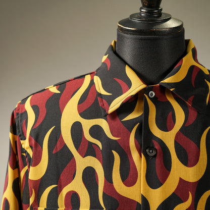 PSYCHO FLAMES - L/S SHIRTS/ WRD-23-SS-09