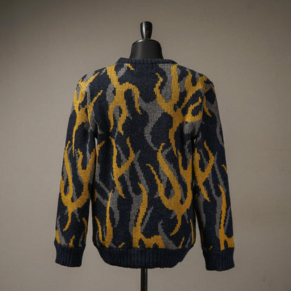 PSYCHO FLAMES - SWEATER / WRD-22-AW-14