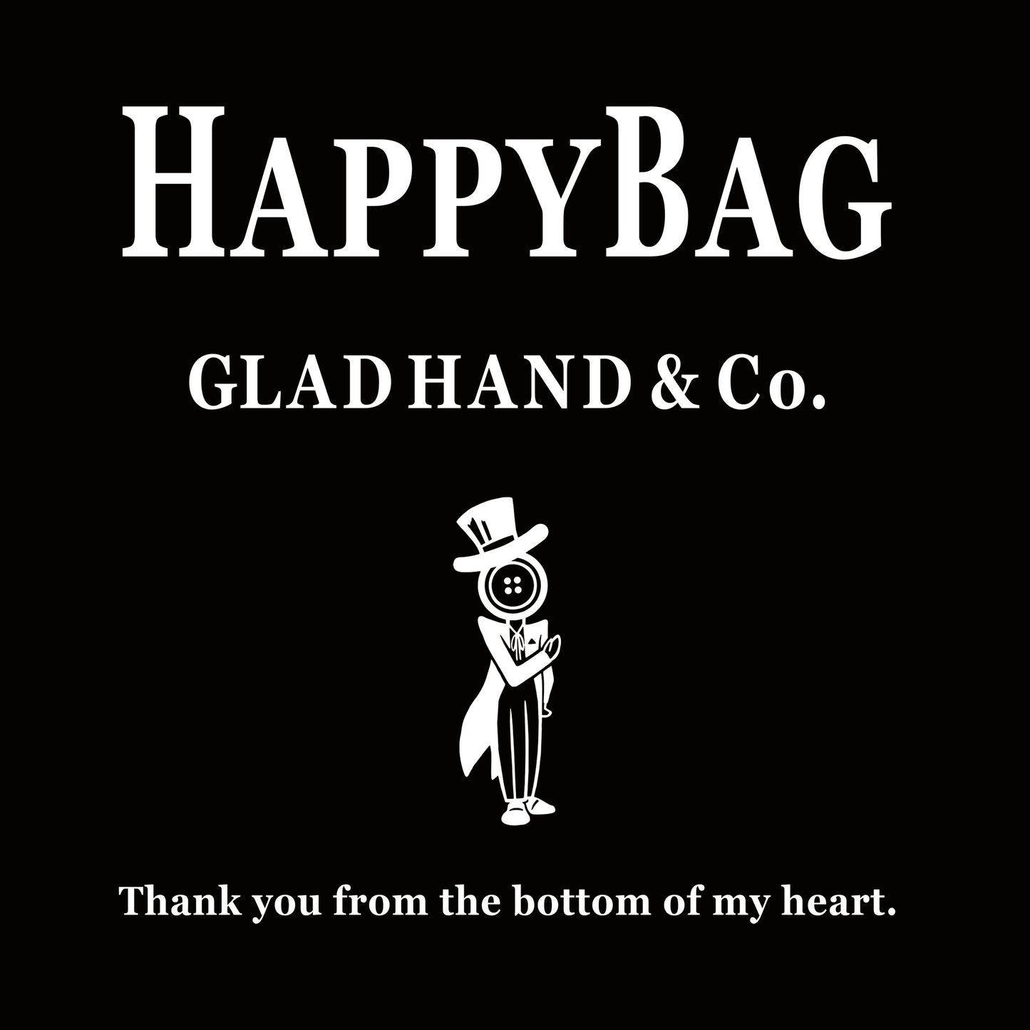 BLACK HAPPY BAG