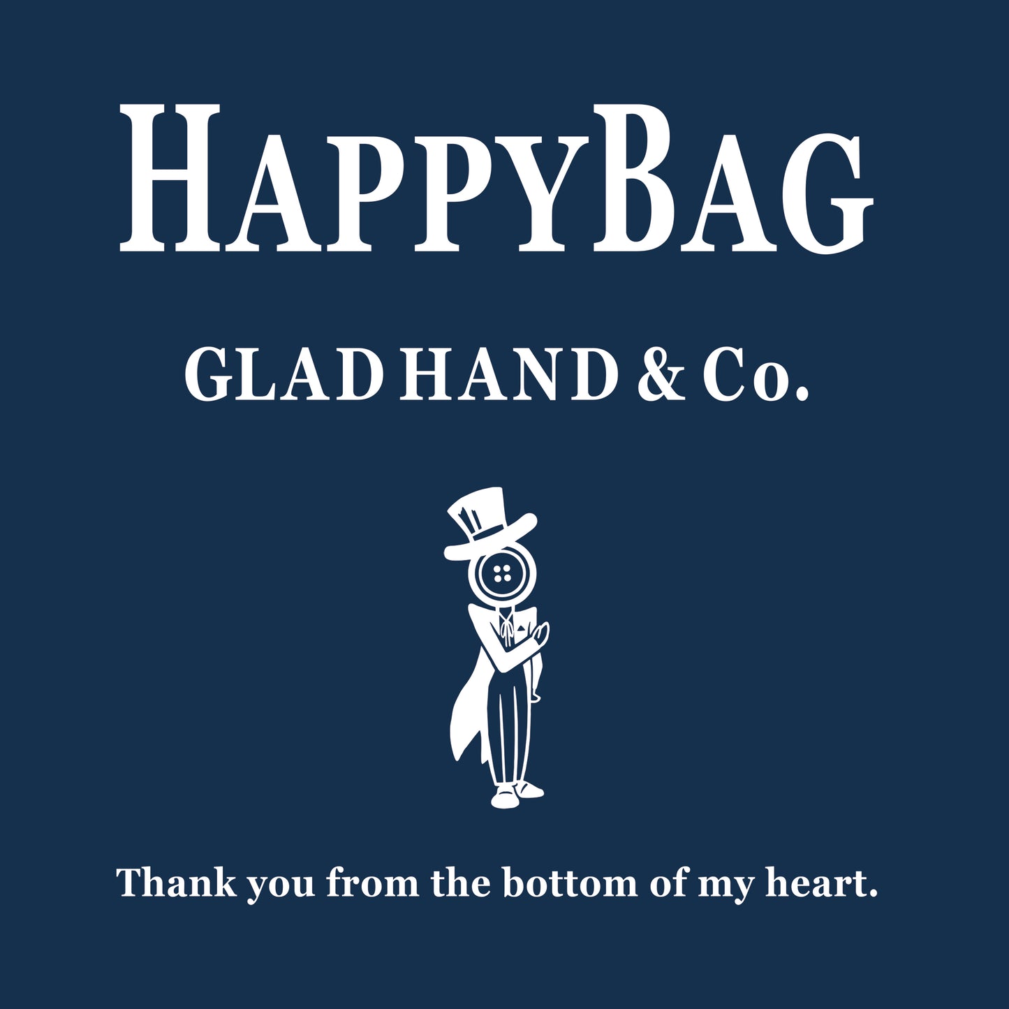 NAVY HAPPY BAG