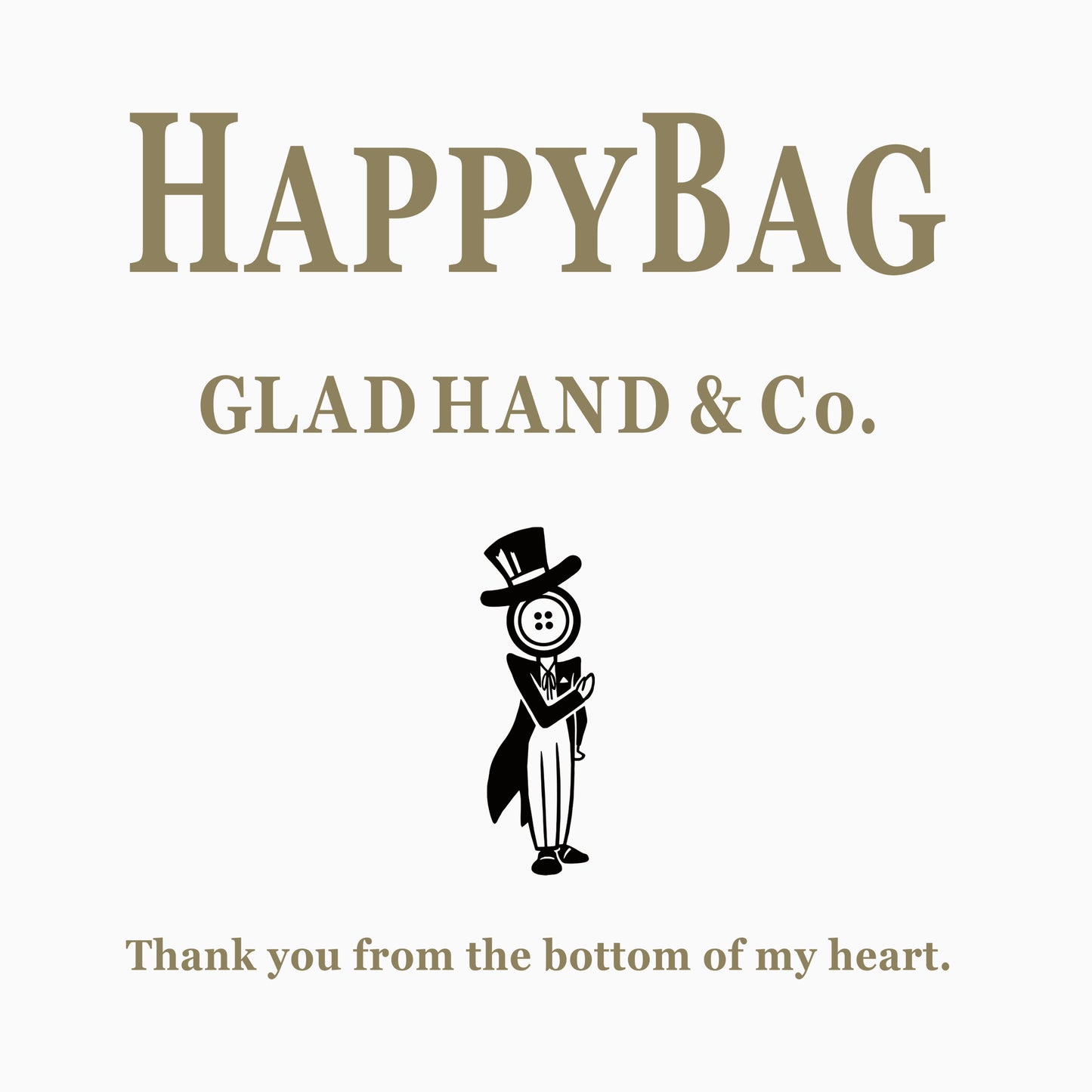 GOLD HAPPY BAG